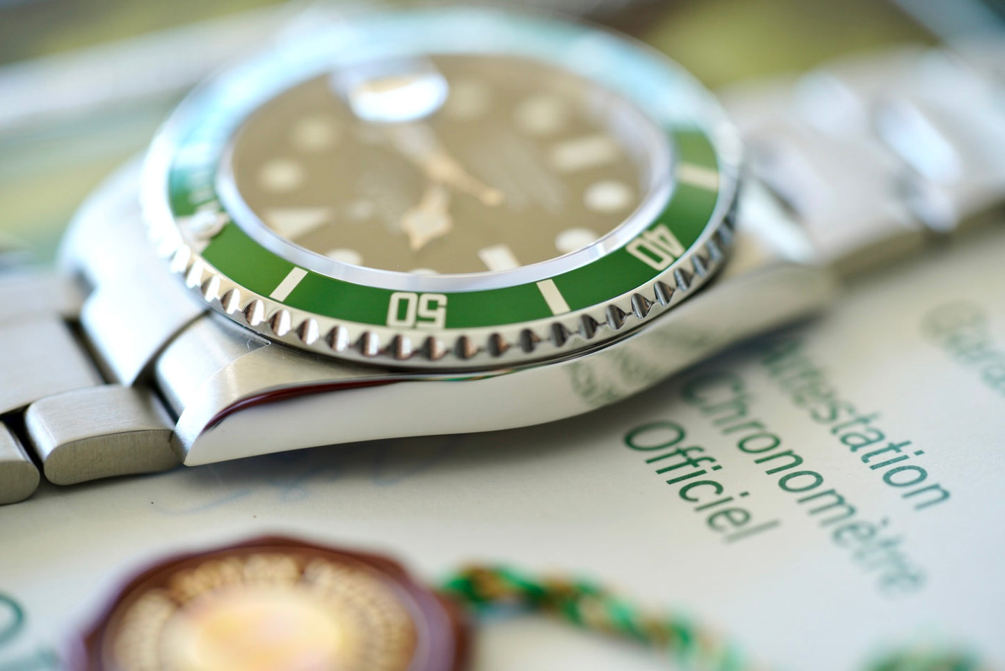 (16610LV) 2007 Rolex Submariner Date “Kermit” 40mm