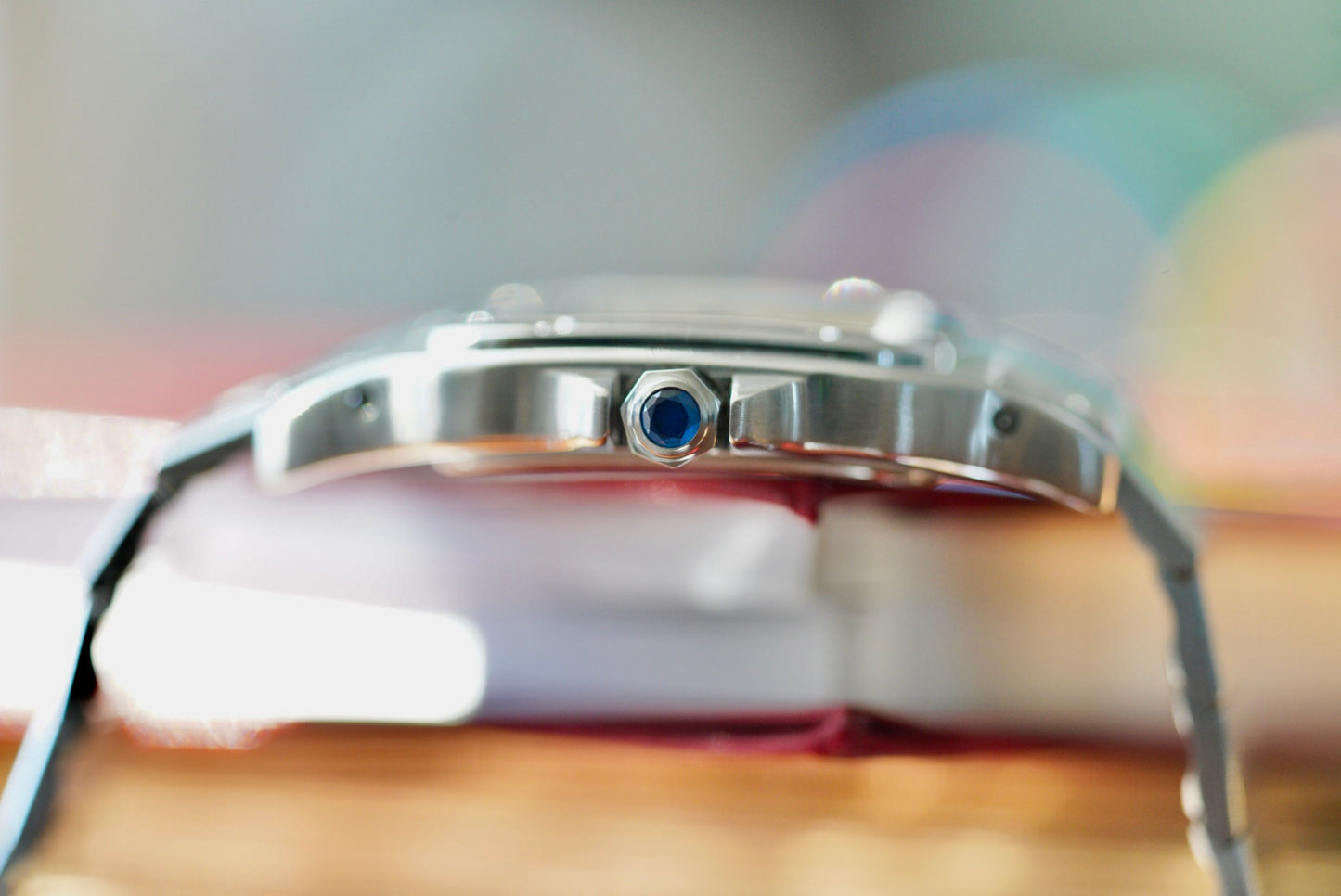 (987901) Cartier Santos Galbée Quartz White/Ivory