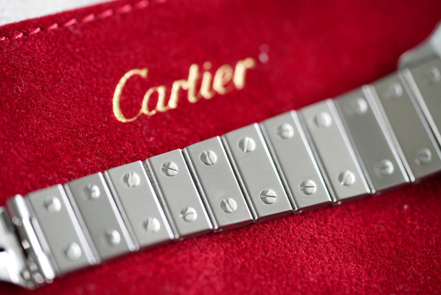 (2960) Cartier Santos Carrée White Dial Automatic 29x41mm