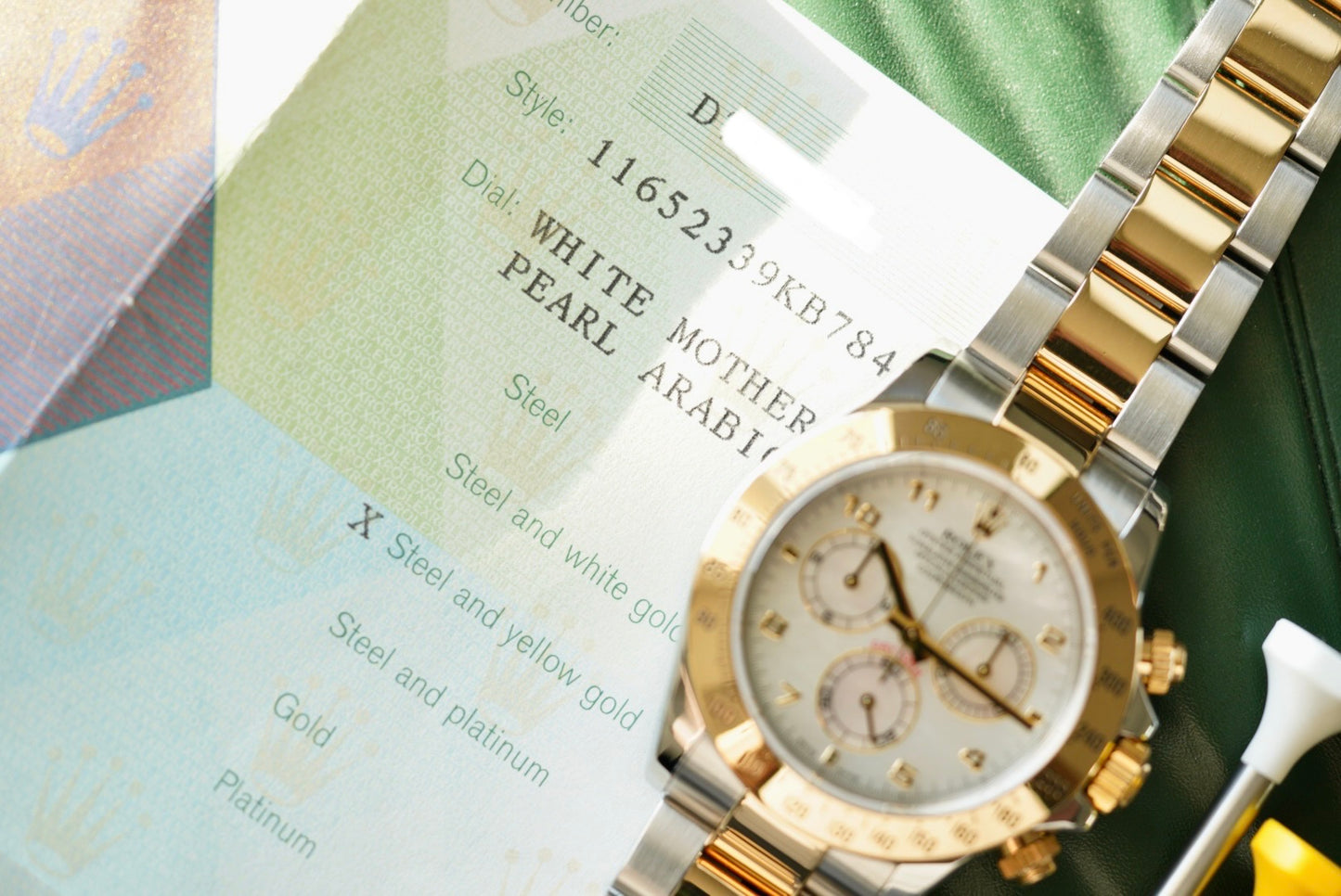 (116523) Rolex Daytona Mother of Pearl Arabic Dial
