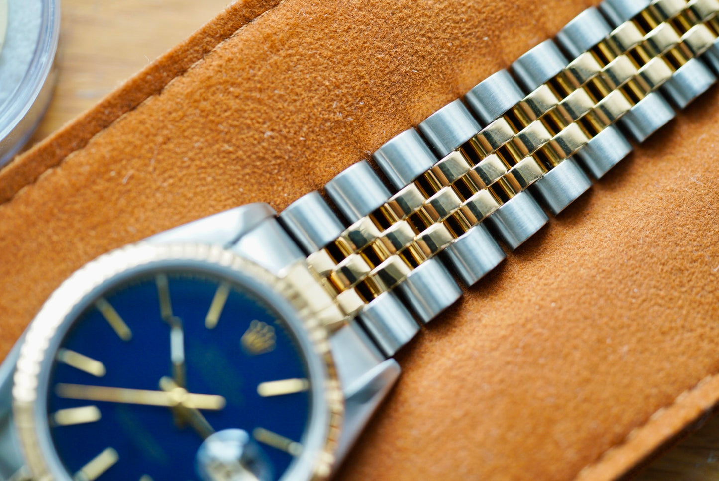 (16233) 1990 Rolex Datejust 36mm Blue Dial