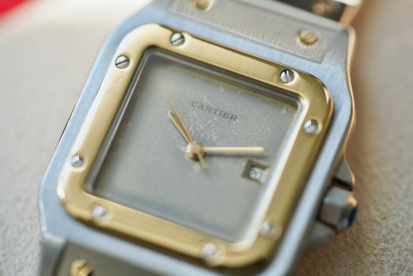 (2961) Cartier Santos Carrée Ghost Dial 29x41mm