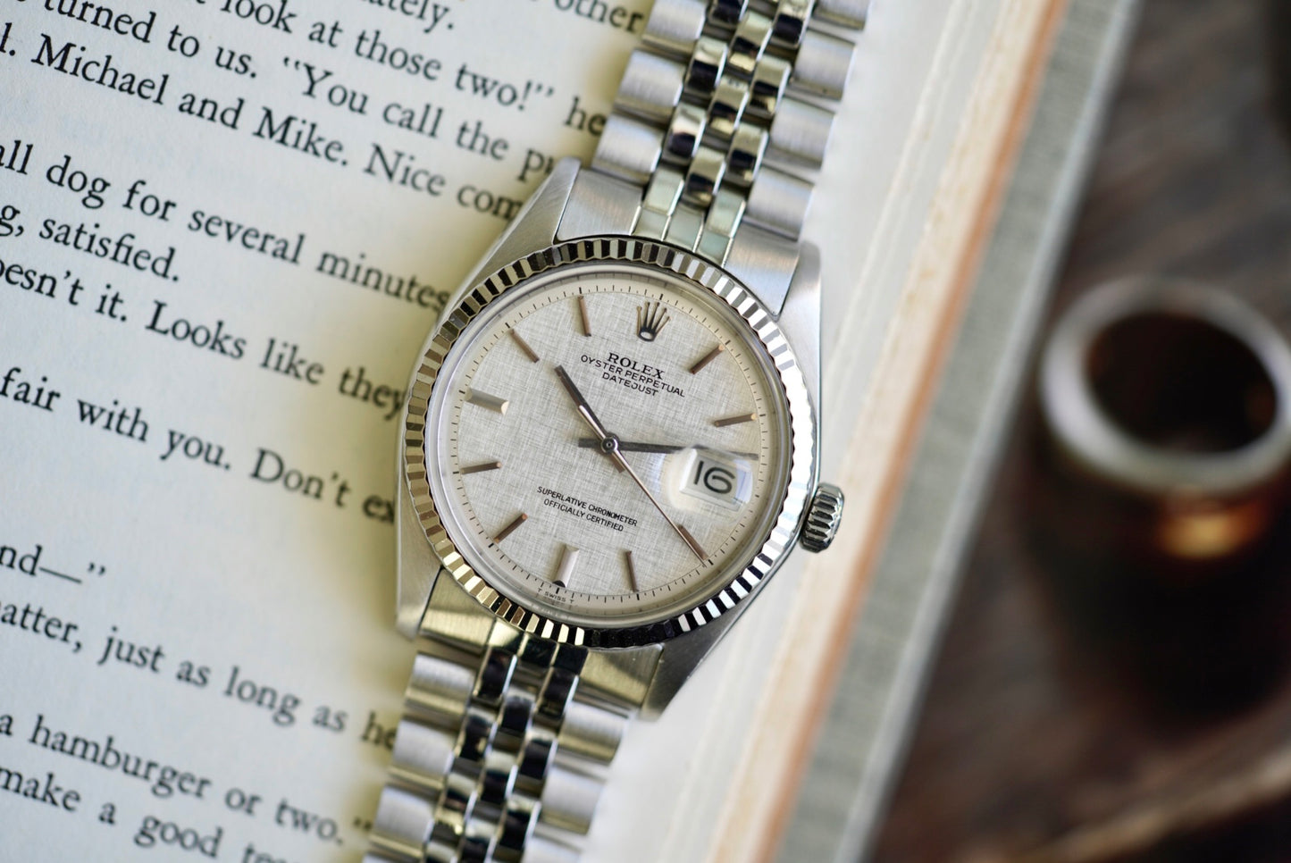 (1601) 1972 Rolex Datejust 36mm ‘Linen’ Dial
