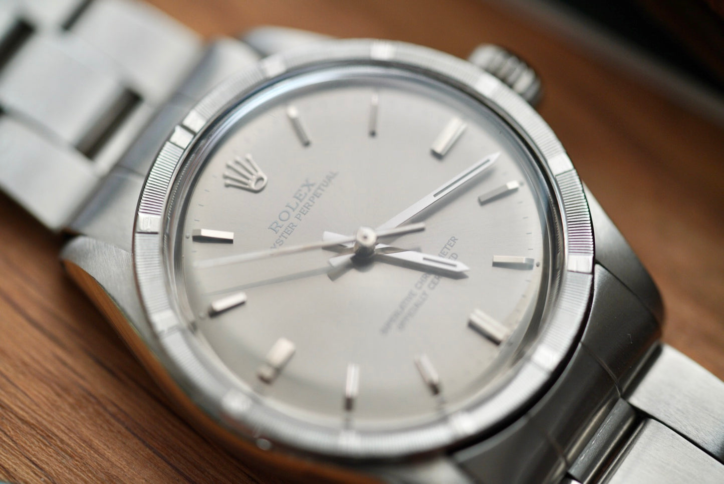 (1007) 1962 Rolex Oyster Perpetual 34mm Grey Dial