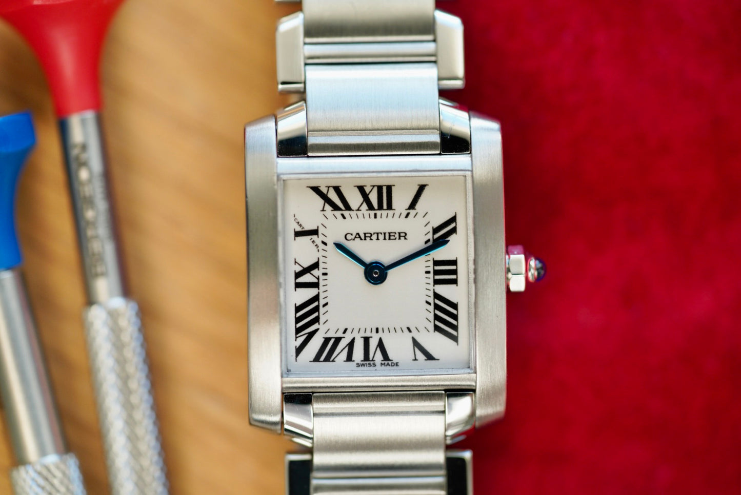 (2384) Cartier Tank Francaise Small Quartz 20x25mm